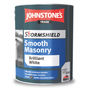 Фарба фасадна Johnstones Stormshield Smoosh Masonry Finish матова біла