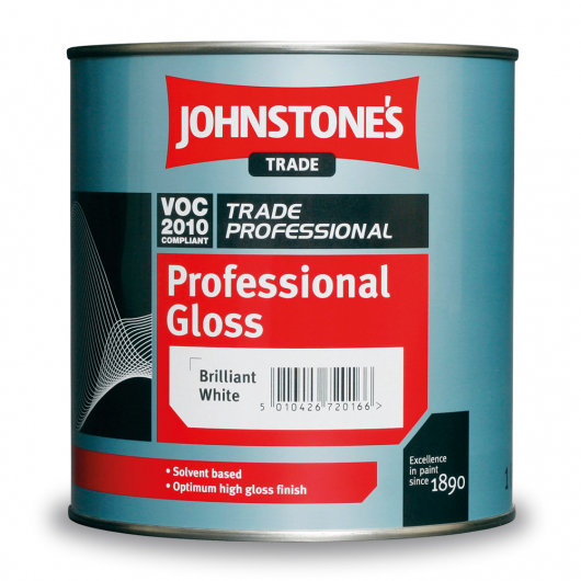 Фарба алкідна Johnstones Professional Gloss по дереву і металу глянсова біла