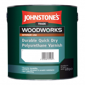 Лак для дерева Johnstones Quick Dry Polyurethane Varnish Clear Gloss поліуретановий швидковисихаючий глянсовий