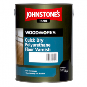 Лак для дерева Johnstones Quick Dry Polyurethane Floor varnish Satin акрило-поліуретановий швидковисихаючий напівматовий