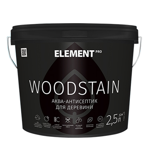 Антисептик для дерева Element Pro Woodstain горіх