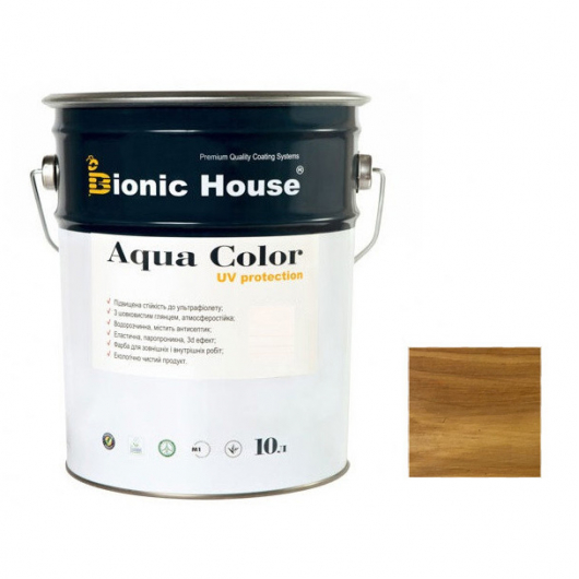 Акриловая лазурь Aqua color – UV protect Bionic House Trox 13 Светло-коричневая - интернет-магазин tricolor.com.ua