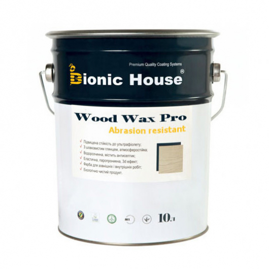 Фарба-віск для дерева Wood Wax Pro Bionic House алкідно-акрилова CW 152 Сіра - изображение 2 - интернет-магазин tricolor.com.ua