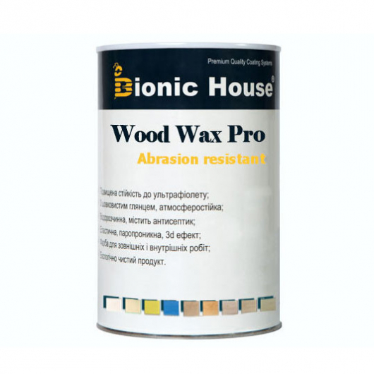 Фарба-віск для дерева Wood Wax Pro Bionic House алкідно-акрилова RAL 8017 Шоколадно-коричнева - интернет-магазин tricolor.com.ua