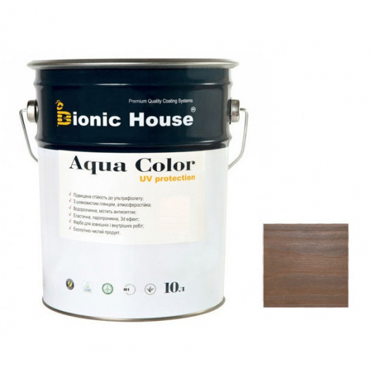 Акриловая лазурь Aqua color – UV protect Bionic House CW 108 Коричневая - интернет-магазин tricolor.com.ua