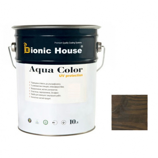 Акрилова лазур Aqua color - UV protect Bionic House CW 123 Коричнева - интернет-магазин tricolor.com.ua