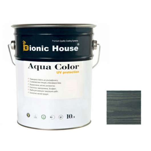 Акрилова лазур Aqua color - UV protect Bionic House CW 144 Синьо-зелена - интернет-магазин tricolor.com.ua