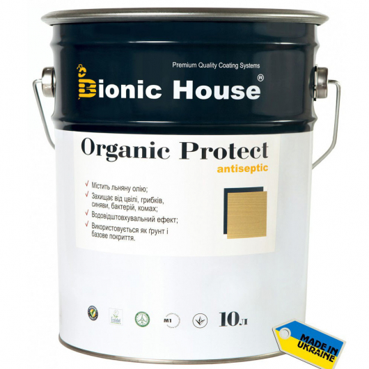 Антисептик для дерева Bionic House Organic Protect Гебан - изображение 2 - интернет-магазин tricolor.com.ua