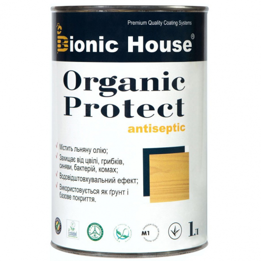 Антисептик для дерева Bionic House Organic Protect Грей - интернет-магазин tricolor.com.ua