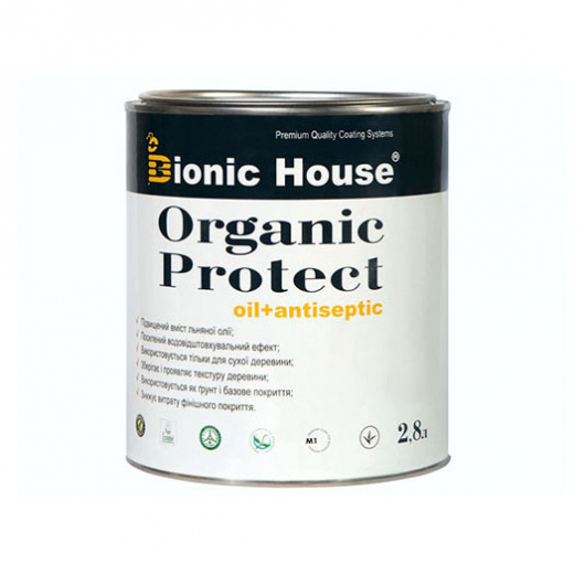 Масло-антисептик для дерева Bionic House Organic Protect Oil Гебан - интернет-магазин tricolor.com.ua