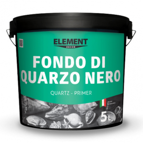 Грунтовка акрилова Element Decor Fondo Di Quarzo Nero з мармурової пилом для створення темної підкладки