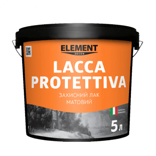 Лак захисний Element Decor Lacca protettiva вологостійкий напівматовий