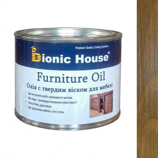 Олія для меблів Furniture oil Bionic House з твердим воском професійна Світлий дуб - интернет-магазин tricolor.com.ua
