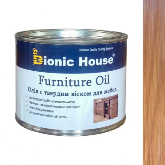 Олія для меблів Furniture oil Bionic House з твердим воском професійна Клен - интернет-магазин tricolor.com.ua