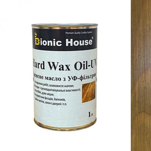 Олія для дерева Bionic House Hard Wax Oil - UV з твердим воском і УФ-захистом Світлий дуб - интернет-магазин tricolor.com.ua