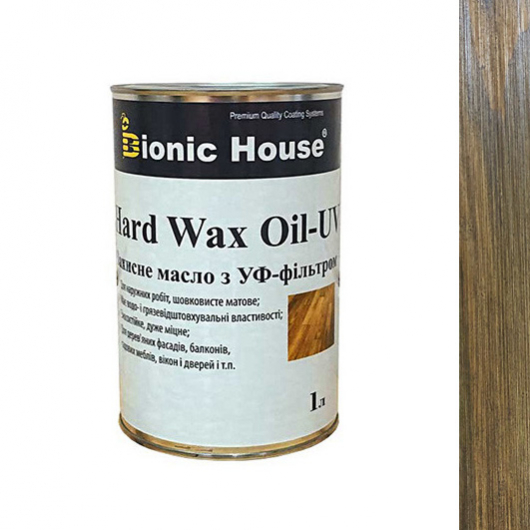 Олія для дерева Bionic House Hard Wax Oil - UV з твердим воском і УФ-захистом Тауп - интернет-магазин tricolor.com.ua