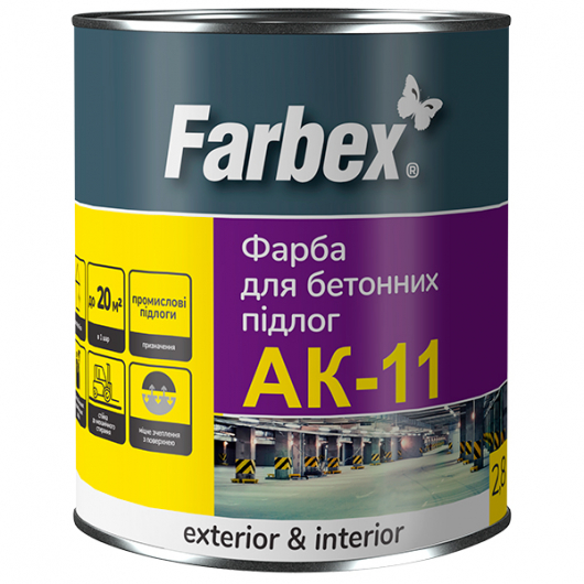 Фарба для бетонних підлог Farbex АК-11 біла