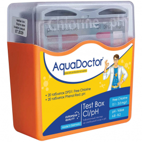 Тестер AquaDoctor Box таблеточный pH и CL (20 тестов) - изображение 2 - интернет-магазин tricolor.com.ua