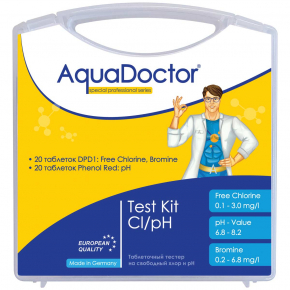 Тестер AquaDoctor Kit таблеточный pH и Cl (20 тестов) - интернет-магазин tricolor.com.ua