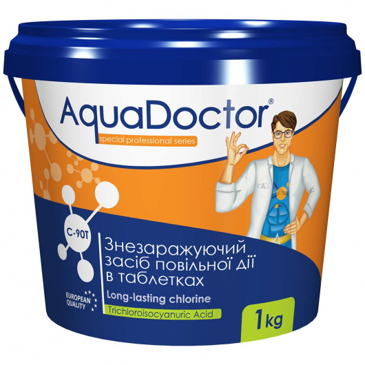 Дезинфектант на основе хлора длительного действия AquaDoctor C-90T - интернет-магазин tricolor.com.ua