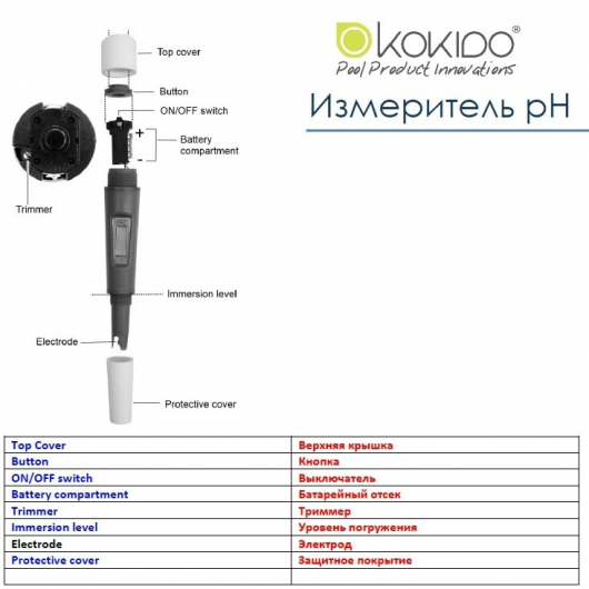 Тестер Kokido K977CS цифровой рН-метр - изображение 3 - интернет-магазин tricolor.com.ua