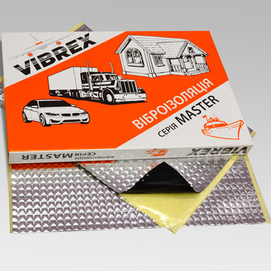 Віброізоляція Vibrex Master лист 1.6 мм 0,35х0,5 м - изображение 2 - интернет-магазин tricolor.com.ua