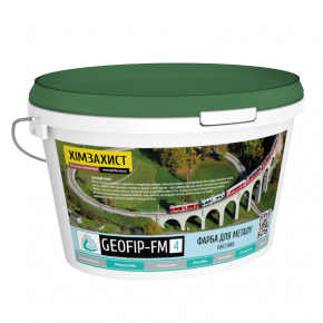 Фарба для металу Geofip-FM4 кислотостійка біла