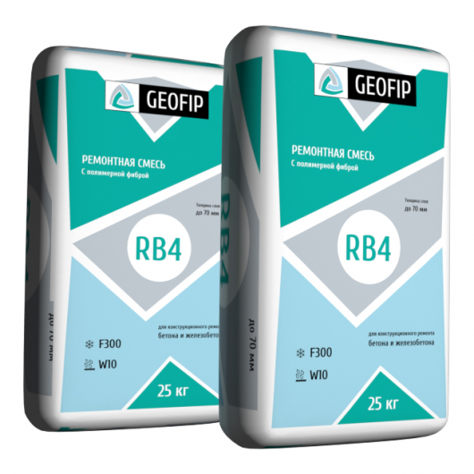 Ремонтная смесь Geofip-RB4 для бетона и железобетона