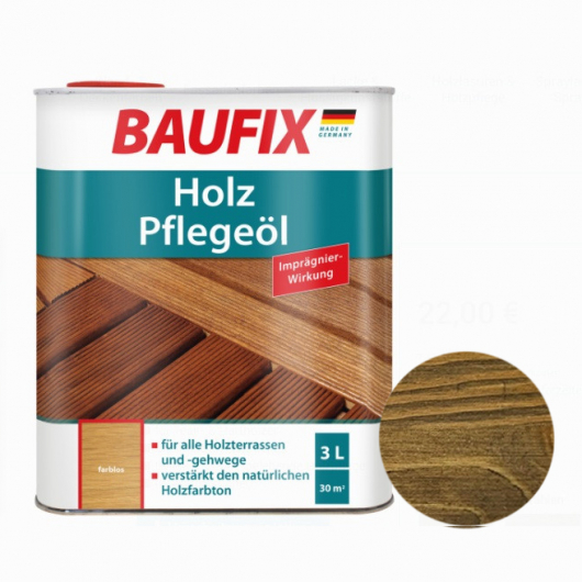 Масло для деревини Baufix Holz Pflegeol волоський горіх - интернет-магазин tricolor.com.ua