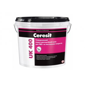 Клей для ПВХ і текстильних покриттів на основі з ПВХ, латексу Ceresit UK 400
