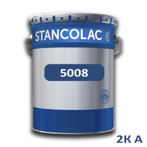 Фарба поліуретанова Stancolac 5008 напівглянцева 2К А для металу, бетону, цистерн база для колеровки прозора