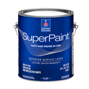 Фарба латексна Sherwin-Williams SuperPaint Flat High Reflective White глибокоматова