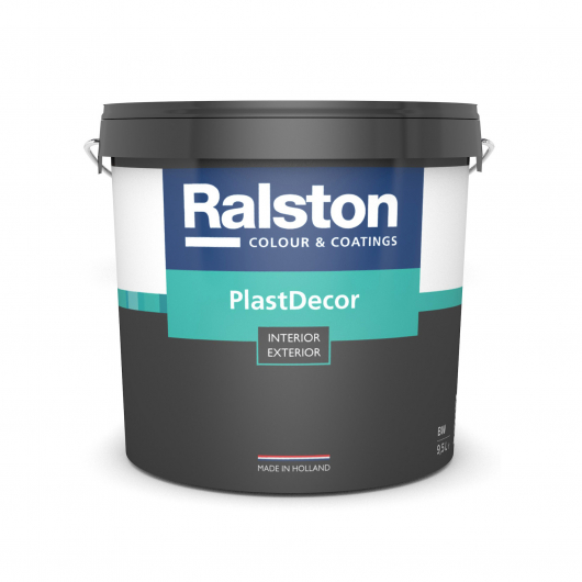 Фарба акрилова Ralston PlastDecor BW ударостійким шовковисто-матова біла
