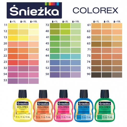 Пігмент Sniezka Colorex універсальний персиковий №20 - изображение 2 - интернет-магазин tricolor.com.ua