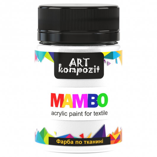 Акрилова фарба для тканини Art Kompozit Mambo 1 біла