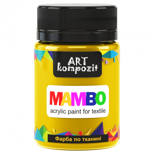 Акрилова фарба для тканини Art Kompozit Mambo 4 жовта основна