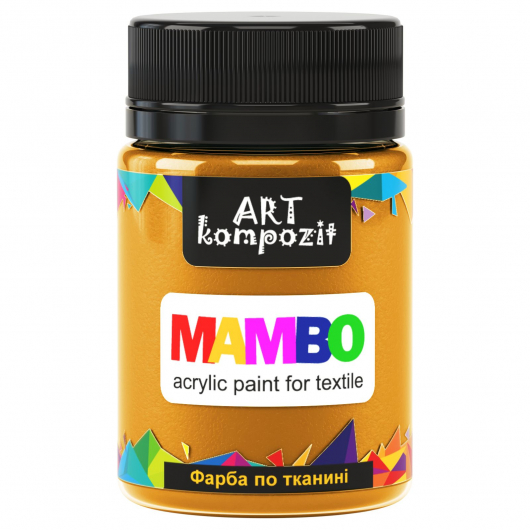 Акрилова фарба для тканини Art Kompozit Mambo 6 охра жовта
