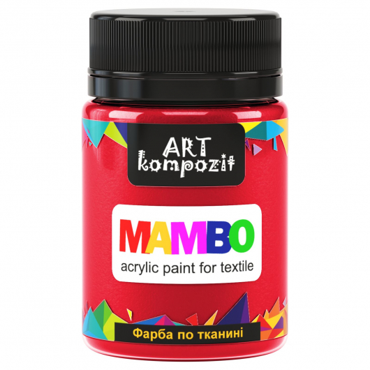 Акрилова фарба для тканини Art Kompozit Mambo 10 червона