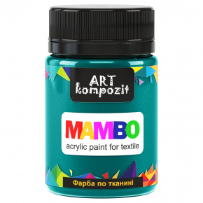 Акриловая краска для ткани Art Kompozit Mambo 13 зеленая темная