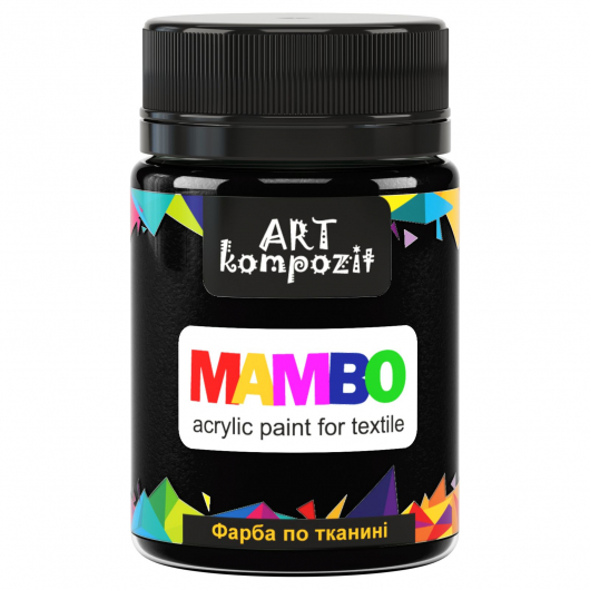 Акрилова фарба для тканини Art Kompozit Mambo 23 чорна
