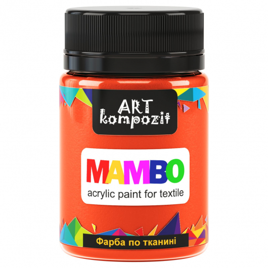 Акрилова фарба для тканини Art Kompozit Mambo флуоресцентна 83 помаранчева