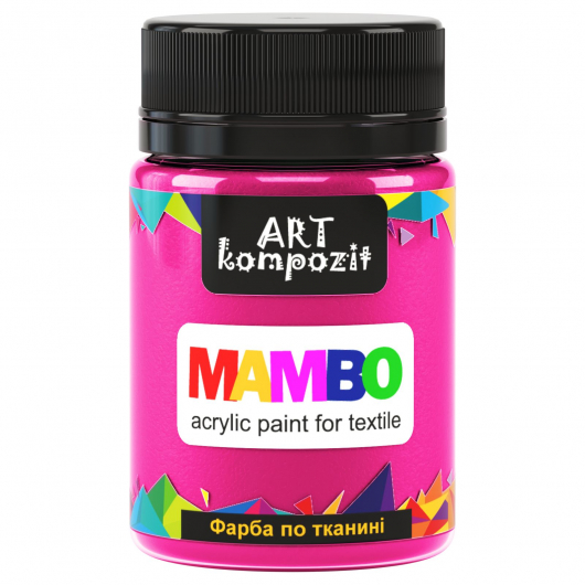 Акрилова фарба для тканини Art Kompozit Mambo флуоресцентна 84 рожева