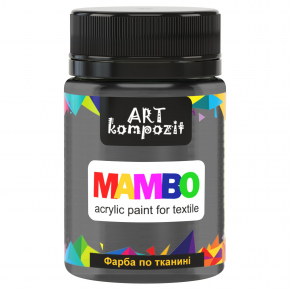 Акрилова фарба для тканини Art Kompozit Mambo металік 51 чорні перли