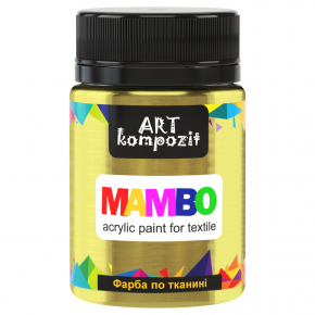 Акрилова фарба для тканини Art Kompozit Mambo металік 54 золото