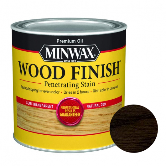 Морилка Minwax Wood Finish для дерева на основі масла чорне дерево - интернет-магазин tricolor.com.ua