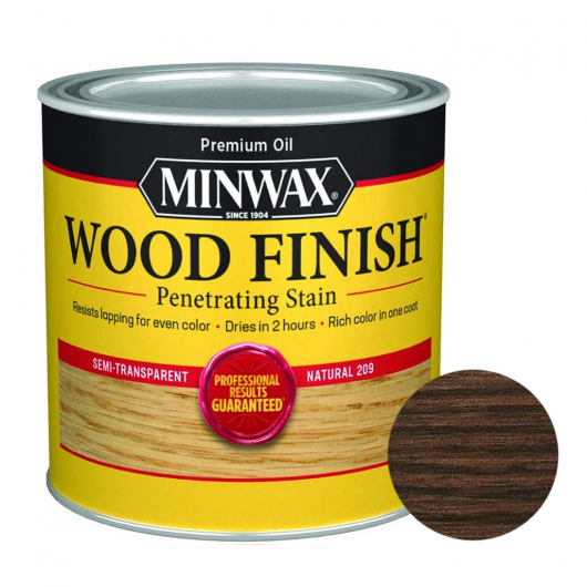 Морилка Minwax Wood Finish для дерева на основі масла справжній чорний - интернет-магазин tricolor.com.ua