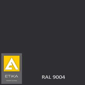 Краска порошковая полиэфирная Etika Tribo Черная RAL 9004 матовая