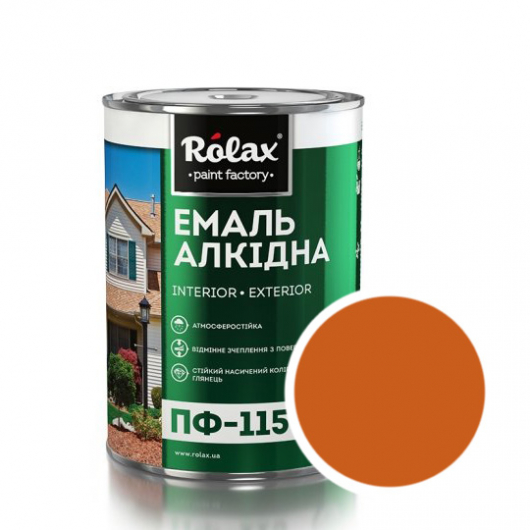 Емаль алкідна Rolax ПФ-115 Жовто-коричнева - интернет-магазин tricolor.com.ua