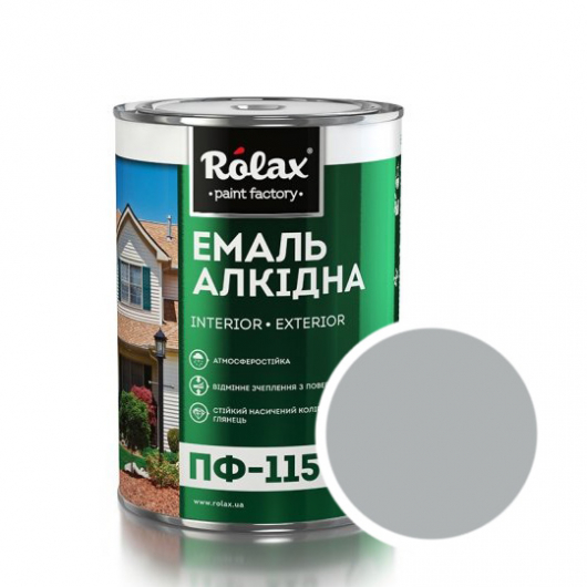 Емаль алкідна Rolax ПФ-115 Сіра - интернет-магазин tricolor.com.ua