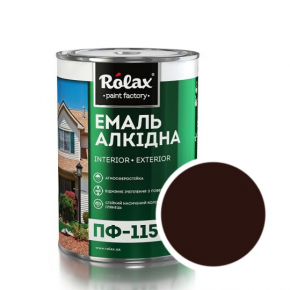 Емаль алкідна Rolax ПФ-115 Темний шоколад - интернет-магазин tricolor.com.ua